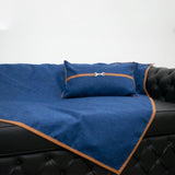Sofa Throw (Blue) - The Linen House