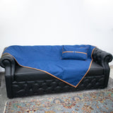 Sofa Throw (Blue) - The Linen House