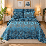Soft & Durable Printed Bedspread Set – 7 Pcs - The Linen House