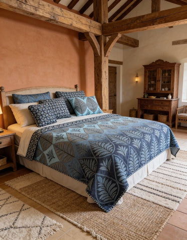 Soft & Durable Printed Bedspread Set – 7 Pcs - The Linen House