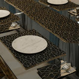 Soft Gold Whispers Table Mat Set - The Linen House