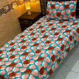 Soft Leaf Pattern Print Bedsheet – Single Size (Pack of 2) - The Linen House