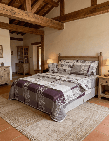 Soft Luxury Printed Bedspread Bedding – 7 Pcs - The Linen House