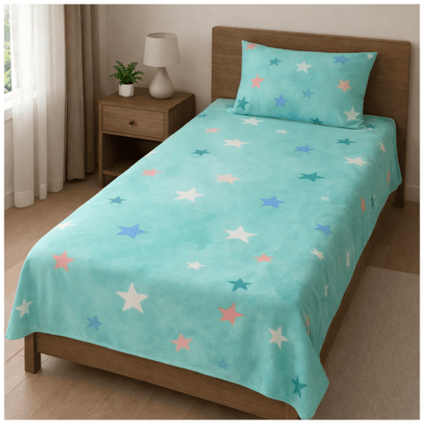 Soft Star Printed Kids Bedsheet - The Linen House