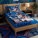 Sonic Comic Adventure Kids Bedsheet - The Linen House