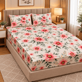 Spring Bloom Floral Fitted Sheet - The Linen House