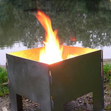 Square Fire Pit - The Linen House