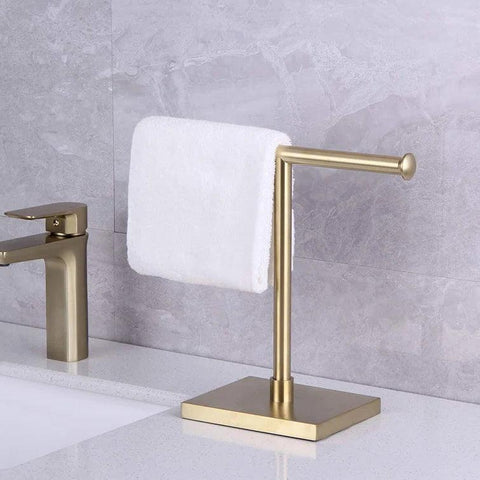 Square T - Shape Hand Towel Holder - The Linen House