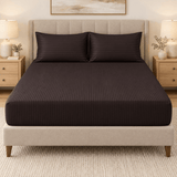 Striped Fitted sheet - The Linen House