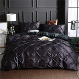 Silk Pintuck Duvet Set - The Linen House