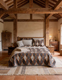 Stylish Bedroom Printed Bedspread Set – 7 Pcs - The Linen House