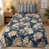 Stylish Flower Print Single Bedsheet(Pack of 2) - The Linen House