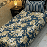 Stylish Flower Print Single Bedsheet(Pack of 2) - The Linen House