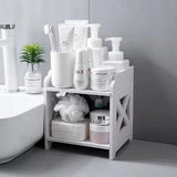 Sundries Waterproof PVC Desktop Rack (2 Tier) - The Linen House