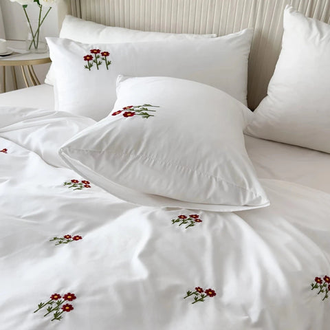 Sunflower Embroidered Bedding - The Linen House