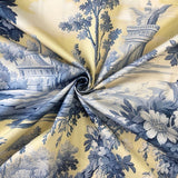 Sunny Blue Floral Printed Duvet Set – Elegant Yellow & Blue Floral Duvet - The Linen House