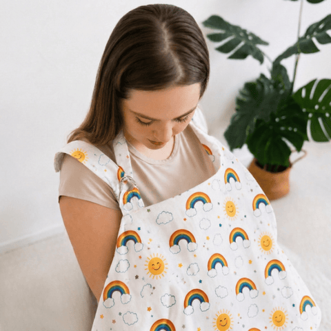 Sunshine Rainbow Nursing Apron - The Linen House