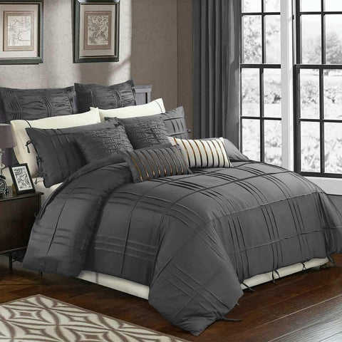 Tetra Pleat Duvet Set - The Linen House