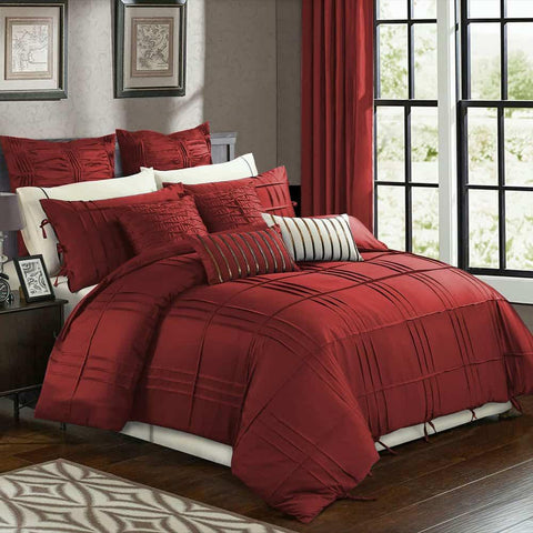 Tetra Pleat Duvet Set - The Linen House