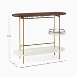 Marzano 3 Tier Bar Cart