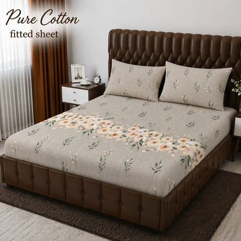 Timeless Floral Charm Fitted Sheet - The Linen House