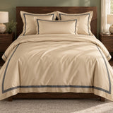 Timeless Two Tone Duvet Set - The Linen House