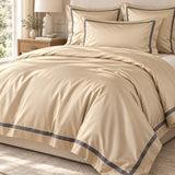 Timeless Two Tone Duvet Set - The Linen House