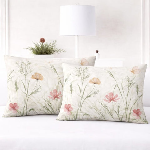 Tranquil Botanical Comfort Pillow Cover (Pack of 2) - The Linen House