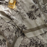 Tree Garden Printed Duvet Set – Luxury Bedding - The Linen House