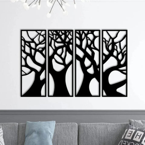 Tree Metal Wall Art Decor - The Linen House