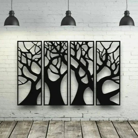 Tree Metal Wall Art Decor - The Linen House