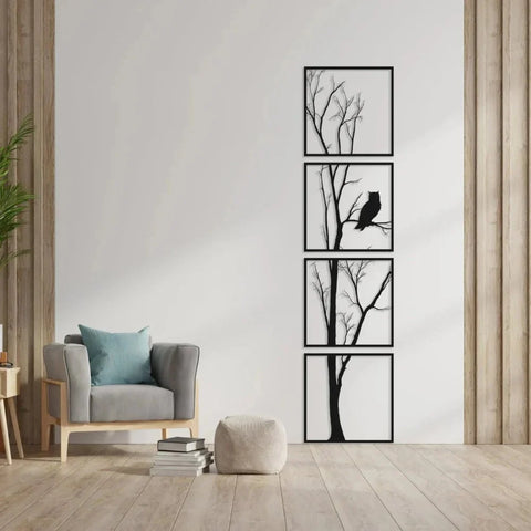 Tree of Life Decor, Owl Tree Of Life Metal Wall Art Decor