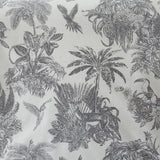 Tropical Botanical Printed Duvet Set – Elegant Black & White Floral Duvet Cover - The Linen House