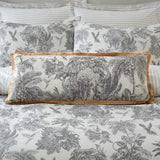 Tropical Botanical Printed Duvet Set – Elegant Black & White Floral Duvet Cover - The Linen House