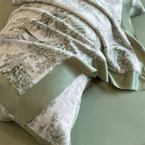 Tropical Forest Plant Printed Bedding Duvet Set - The Linen House