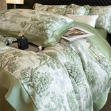 Tropical Forest Plant Printed Bedding Duvet Set - The Linen House