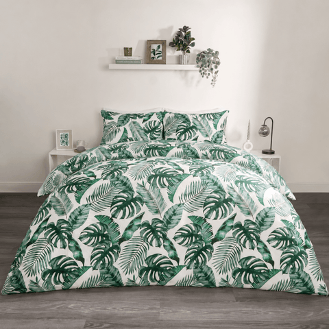 Tropical Leaf Duvet Cover Set - The Linen House
