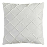 Tufted Duvet Cover Set( white with grey) - The Linen House