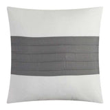 Tufted Duvet Cover Set( white with grey) - The Linen House