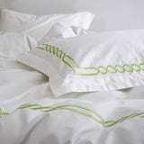 Two Lines Embroidery Duvet Set - The Linen House