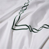 Two Lines Embroidery Duvet Set - The Linen House