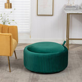 Upholstered Storage Ottoman - The Linen House