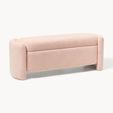 Upholstered teddy bench with storage space - The Linen House