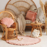 Velvet Baby Rug with Frill - The Linen House