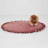 Velvet Baby Rug with Frill - The Linen House