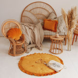 Velvet Baby Rug with Frill - The Linen House