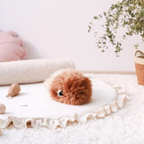 Velvet Baby Rug with Frill - The Linen House
