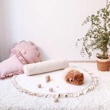 Velvet Baby Rug with Frill - The Linen House