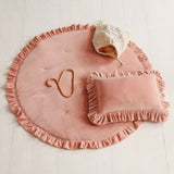 Velvet Baby Rug with Frill - The Linen House