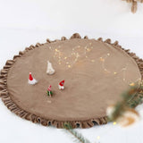 Velvet Baby Rug with Frill - The Linen House